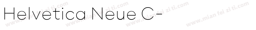 Helvetica Neue C字体转换